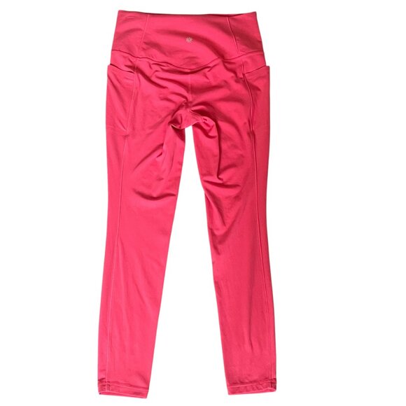 Athleta Womens Leggings Size Small Salutation Stash High Rise Legging Punch Pink - Picture 3 of 11